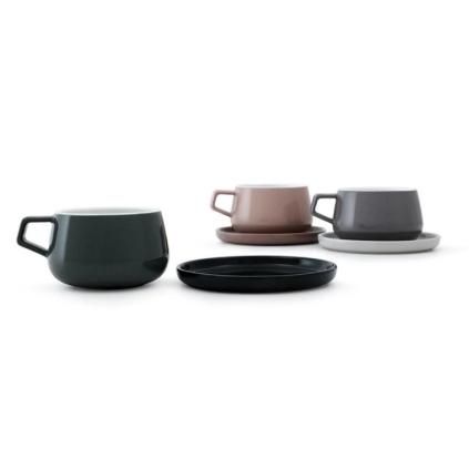 Чашка с чинийка ELLA CLASSIC Viva Scandinavia, 0,25 л, зелен