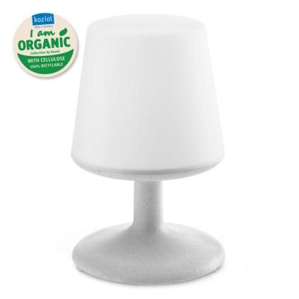 Преносима настолна лампа LIGHT TO GO, органично сива, Koziol