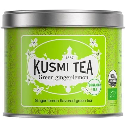 Зелен чай GINGER LEMON, 100 г насипен чай в кутия, Kusmi Tea