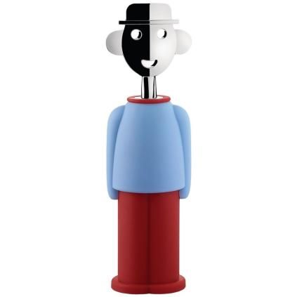 Крилат тирбушон ALESSANDRO М., светло синьо и червено, Alessi