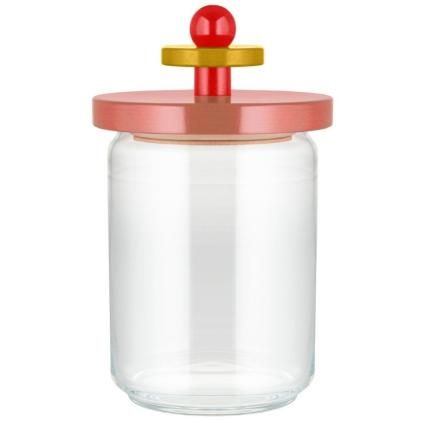 Кухненски буркан за съхранение 100 COLLECTION, 1л, розов, стъкло, Alessi