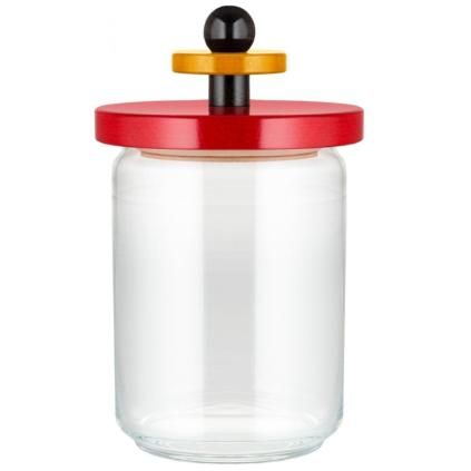 Кухненски буркан за съхранение 100 COLLECTION, 1л, червен, стъкло, Alessi