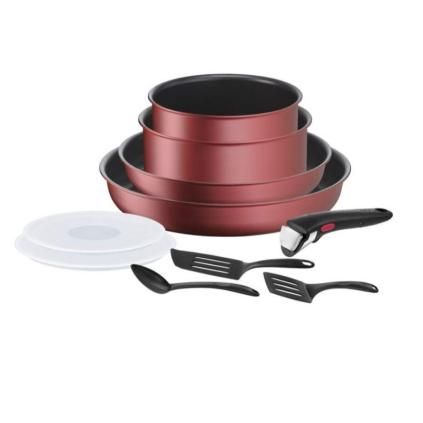 Комплект сервизи за хранене INGENIO DAILY CHEF L3989502, комплект от 10 бр., незалепващ повърхност, Tefal