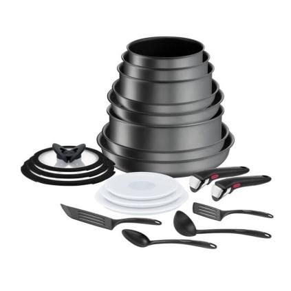 Комплект сервизи за хранене INGENIO DAILY CHEF ON L7619402, комплект от 20 бр., незалепващ повърхност, Tefal