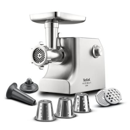 Приставка за месомелачка за настолен миксер HV10 8 в 1 NE858 Tefal сребърен