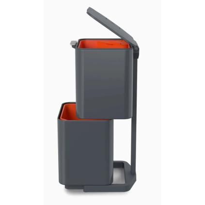 Кошче за отпадъци TOTEM MAX 30062 60л, за сортиране на отпадъци, графит, Joseph Joseph