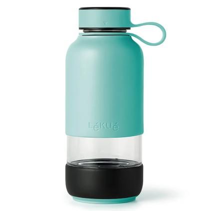 Бутилка за вода BOTTLE TO GO 600 мл, тюркоаз, Lékué