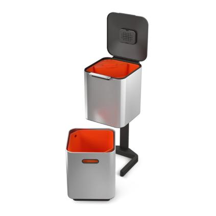 Кошче за отпадъци TOTEM COMPACT 30063 40л, за сортиране на отпадъци, графит, Joseph Joseph
