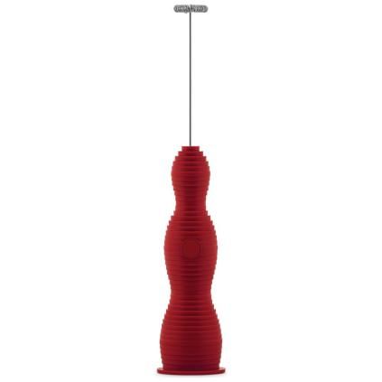 Пенообразувател за мляко PULCINA, червен, Alessi