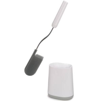 Поставка за тоалетна четка FLEX LITE 70522, бяло / сиво, силикон, Joseph Joseph