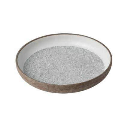 Чиния за десерт CRAZED GREY 22 см, с висок ръб, MIJ