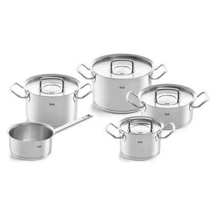 Комплект кухненски съдове ORIGINAL-PROFI COLLECTION, с касерола и тиган за сосове, комплект от 5 бр., инокс, Fissler