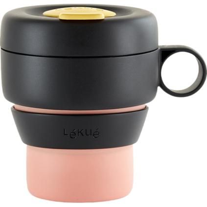 Чаша за пътуване MUG TO GO, 350 мл, коралов цвят, Lékué