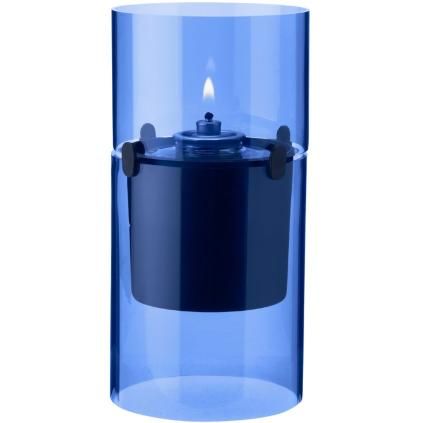 Маслена лампа LUCIE 17,5 см, циан, стъкло, Stelton