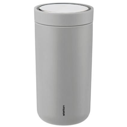 Термос чаша TO GO CLICK 200 ml, матова светло сива, Stelton