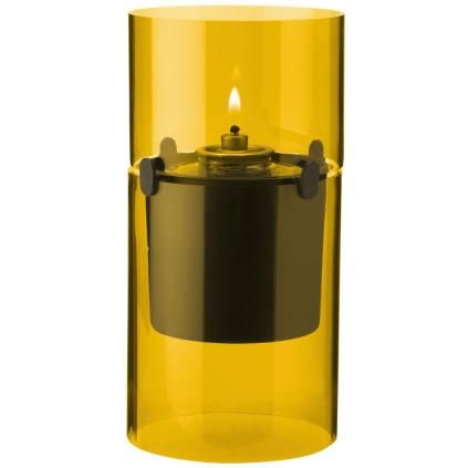 Маслена лампа LUCIE 17,5 см, кехлибарен, стъкло, Stelton