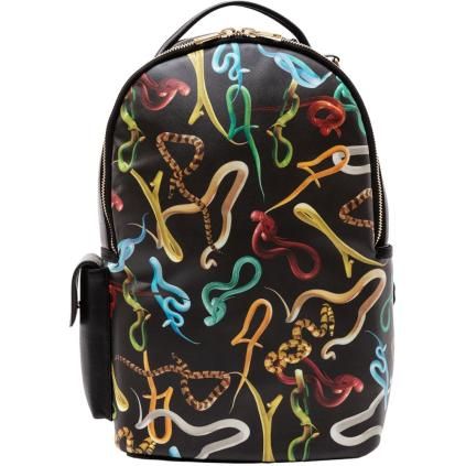 Раница TOILETPAPER SNAKES 43 см, черна, Seletti