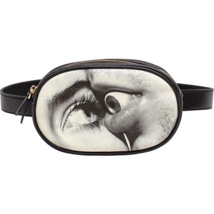 Чантичка бъбрек TOILETPAPER EYE & MOUTH 19 x 12 cм, черна, Seletti