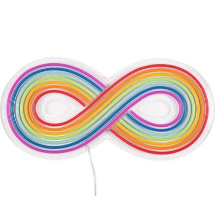 LED декорация за стена RAINBOW 51 см, Seletti