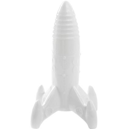 Декорация за дома MEMORABILIA MY SPACESHIP 27 см, бяла, порцелан, Seletti