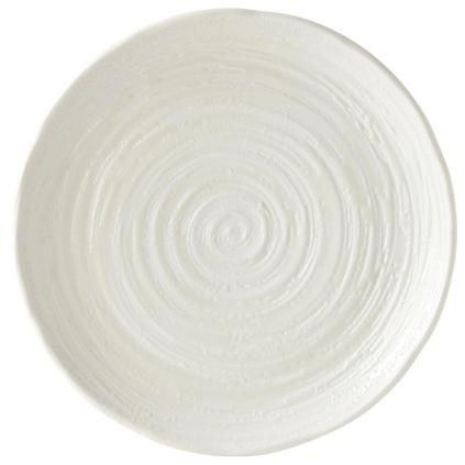 Чиния за вечеря WHITE SPIRAL 29,5 cм, бяла, MIJ 