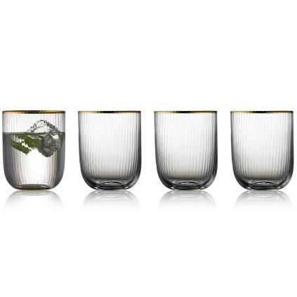 Чаша за вода PALERMO GOLD, комплект  4 бр., 350 мл, Lyngby Glas