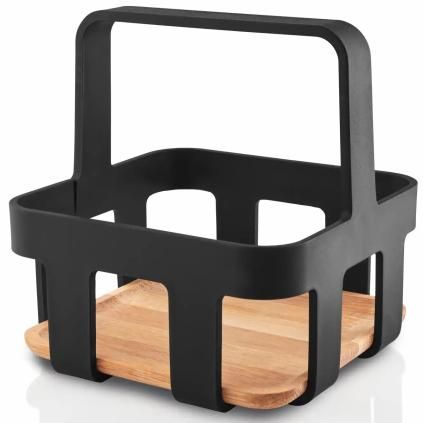Органайзер за сервиране NORDIC KITCHEN 18 cm, черен, пластмаса, Eva Trio
