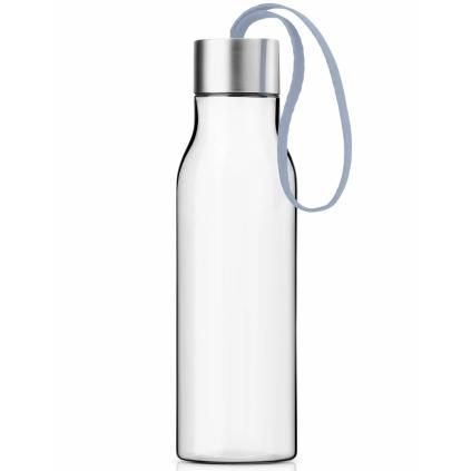 Бутилка за пиене 500 ml, облачно син каишка, пластмаса, Eva Trio