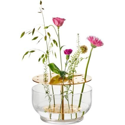 Ваза IKEBANA 24 см, златиста, стъкло, Fritz Hansen