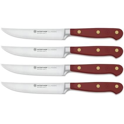 Ножове за пържоли CLASSIC COLOUR, комплект 4 бр., 12 cм, вкусен сумак, Wüsthof