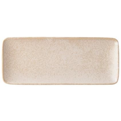 Чиния за сервиране WHITE FADE 29,5 x 12 cm, бежов, керамика, MIJ