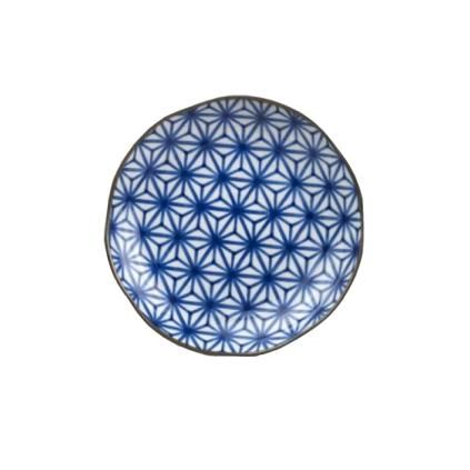 Чиния STARBURST INDIGO IKAT 23 cм, синя, MIJ
