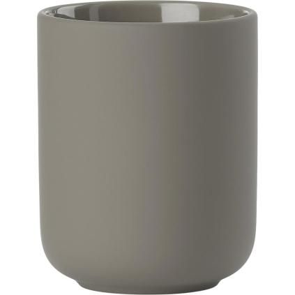 Чаша за четка за зъби UME 10 cм, сива, керамика, Zone Denmark