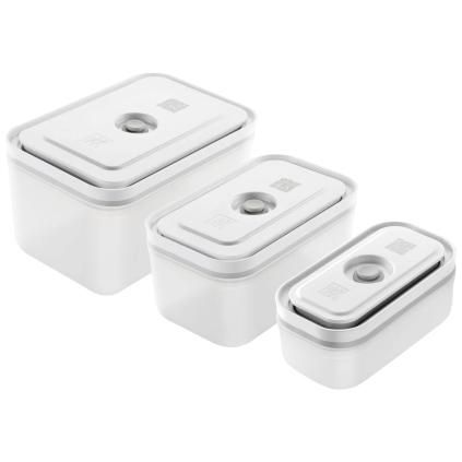 Вакуумни контейнери за храна FRESH & SAVE, комплект 3 бр., бели, пластмаса, Zwilling