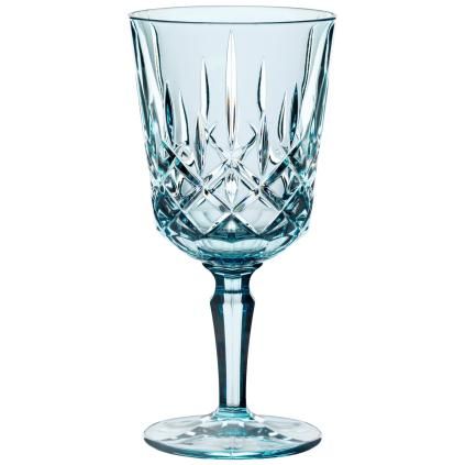 Чаши за вино NOBLESSE COLORS, комплект от 2, 355 ml, аква, Nachtmann
