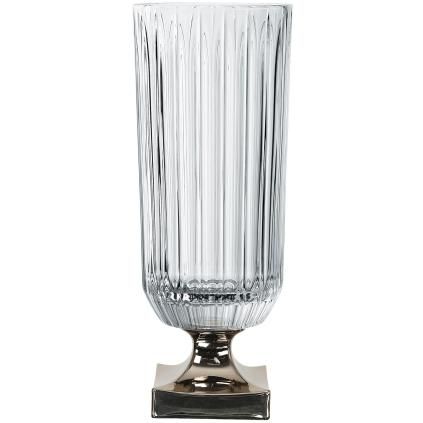 Ваза MINERVA PLATINUM, 40 см, прозрачна, Nachtmann