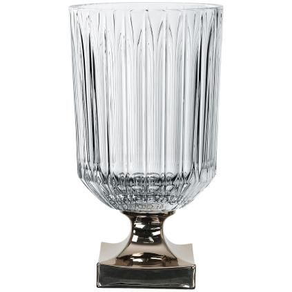 Ваза MINERVA PLATINUM, 32 см, прозрачна, Nachtmann