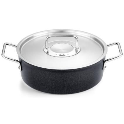 Съдове за готвене ADAMANT 28 cm, 4,3 l, с неръждаем капак, незалепващо покритие, Fissler