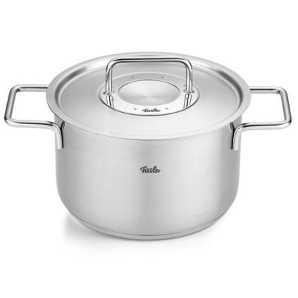 Тенджера за готвене PURE 20 cm, 3,6 l, с капак за тенджера от инокс, инокс, Fissler