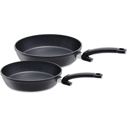 Комплект тигани ADAMANT COMFORT, 2 бр., черен, алуминий, Fissler