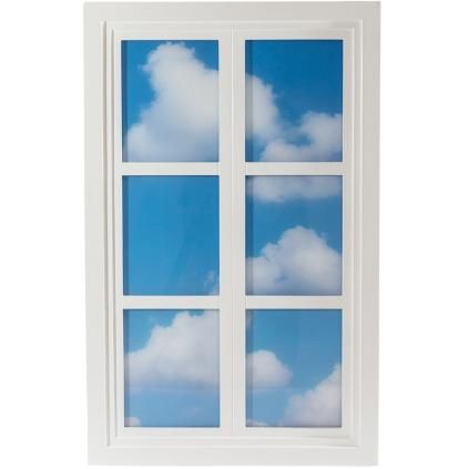 Декоративна стенна лампа WINDOW #3 90 x 57 cм, бяла, дърво/акрил, Seletti