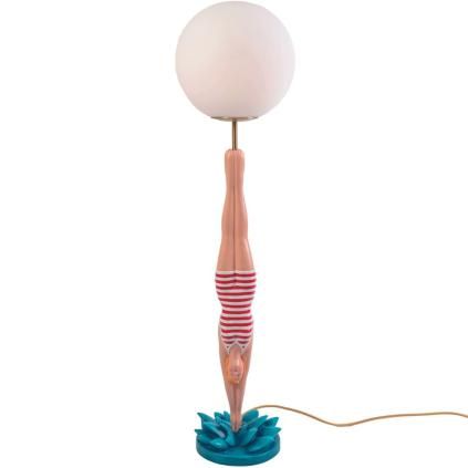 Настолна лампа LADY DIVER 95 cм, червена, смола, Seletti