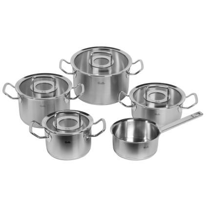 Комплект кухненски съдове ORIGINAL PROFI, с тиган за сосове, комплект от 5 бр., инокс, Fissler