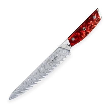 Японски нож RESIN FUTURE 15 cм, червен, Dellinger