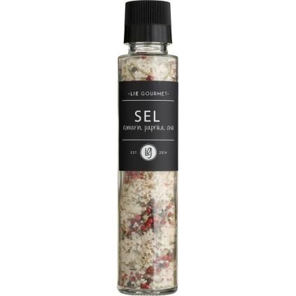 Сол с розмарин, червен пипер и чили 230 г, с мелничка, Lie Gourmet