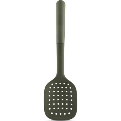 Лъжица с цедка GREEN TOOLS 29 cm, зелен, пластмаса, Eva Trio