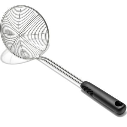 Лъжица с цедка GOOD GRIPS 38 см, чернa, неръждаема стомана, OXO
