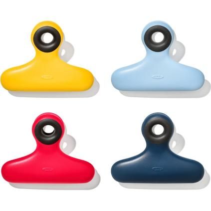 Щипки за торбички и пликове GOOD GRIPS, магнитни, комплект 4 бр., пластмаса, OXO
