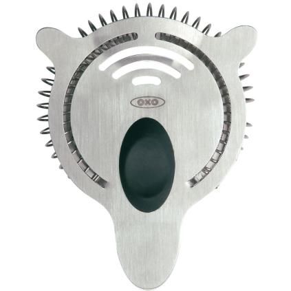 Цедка за коктейли STEEL 10 см, сребриста, неръждаема стомана, OXO