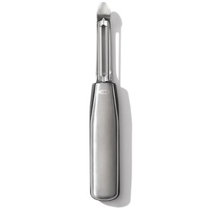 Белачка за зеленчуци STEEL 19 см, въртяща, сребриста, неръждаема стомана, OXO